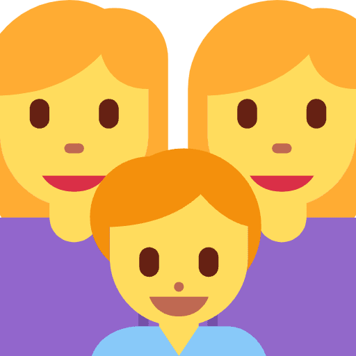Family Woman Woman Boy Emoji from Twemoji Set