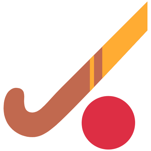 Field Hockey Emoji from Twemoji Emoji Set