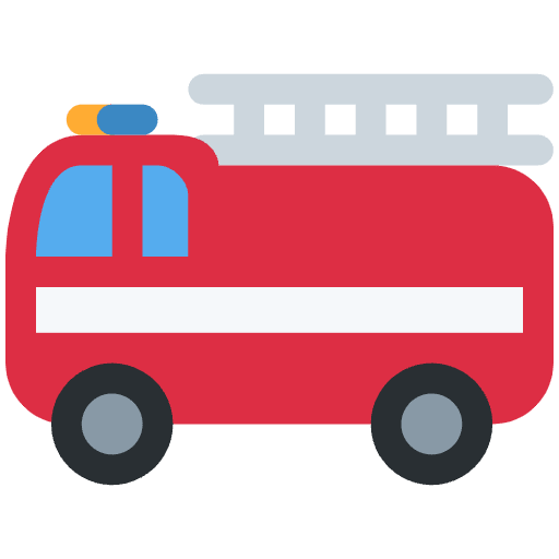 Fire Engine Emoji from Twemoji Emoji Set