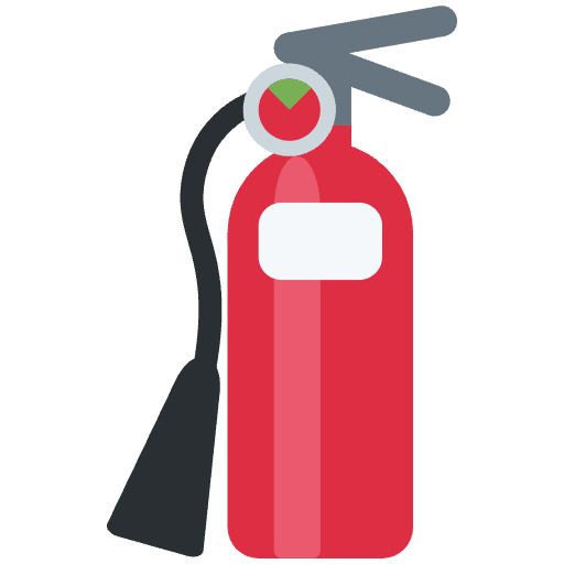 Fire Extinguisher Emoji from Twemoji Emoji Set