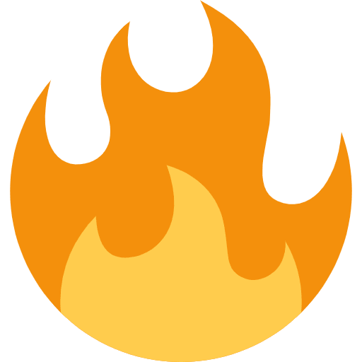 Fire Emoji from Twemoji Set