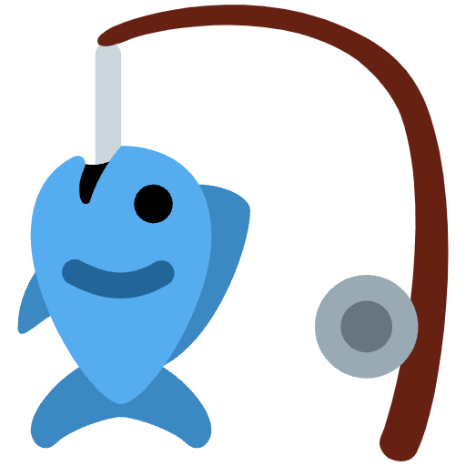 Fishing Pole Emoji from Twemoji Emoji Set