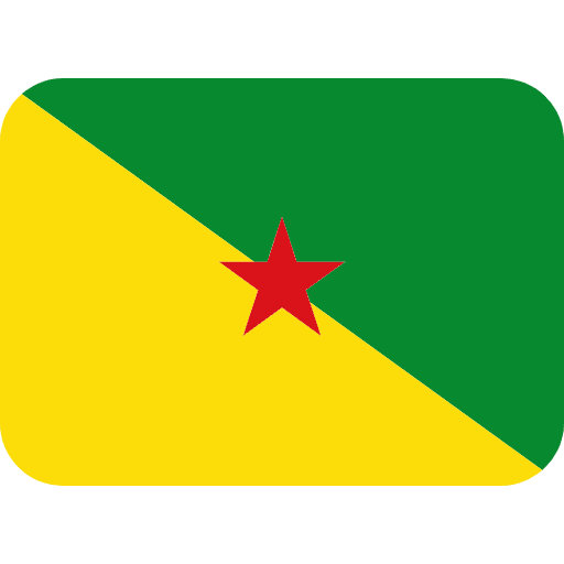 Flag French Guiana Emoji from Twemoji Emoji Set