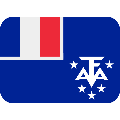 Flag French Southern Territories Emoji from Twemoji Emoji Set