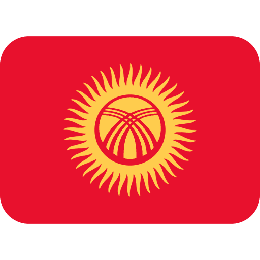 Flag Kyrgyzstan Emoji from Twemoji Emoji Set