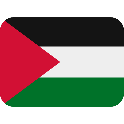 Flag Palestinian Territories Emoji from Twemoji Emoji Set