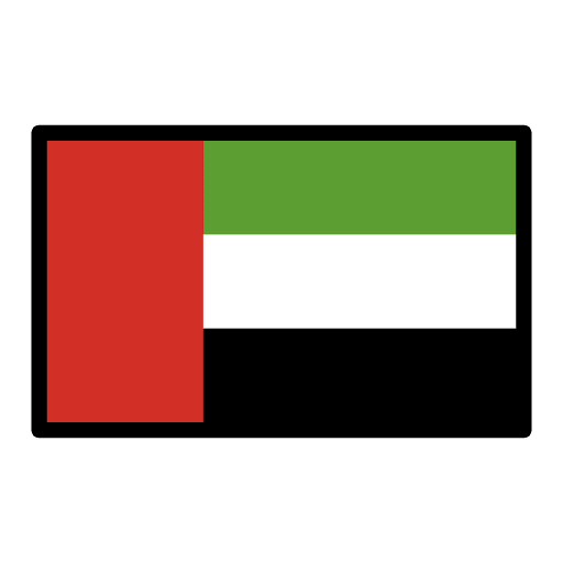 Flag United Arab Emirates Emoji from OpenMoji Emoji Set