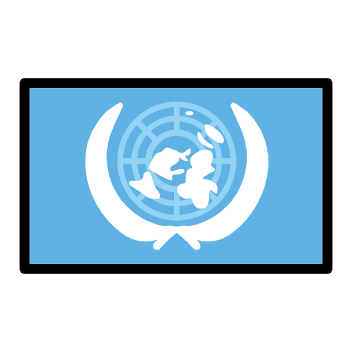 Flag United Nations Emoji from OpenMoji Set