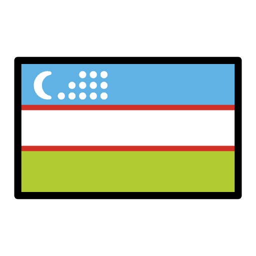 Flag Uzbekistan Element from OpenMoji Emoji Set
