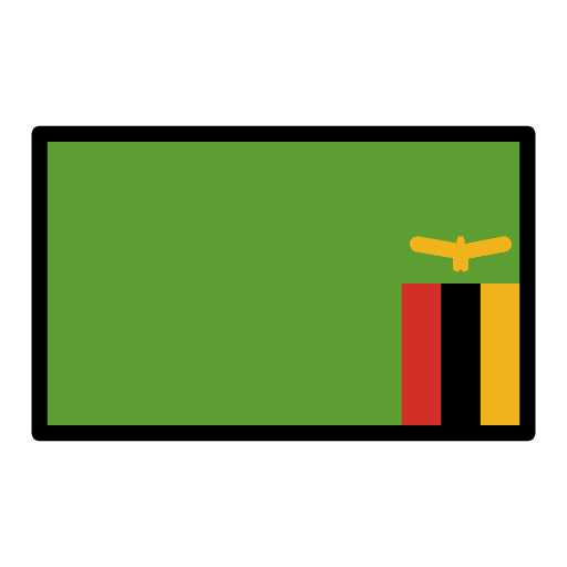 Flag Zambia Element from OpenMoji Emoji Set
