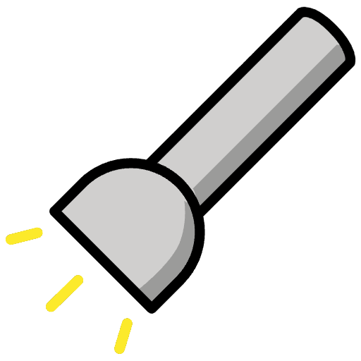 Flashlight Element from OpenMoji Emoji Set