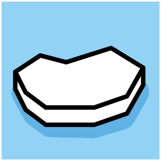 Floating Ice Emoji from OpenMoji Emoji Set