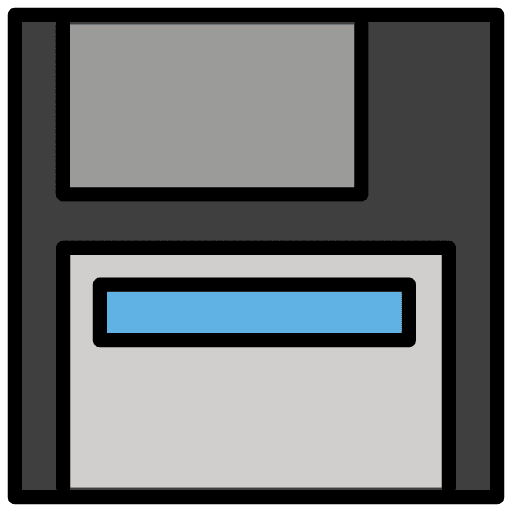Floppy Disk Emoji from OpenMoji Emoji Set