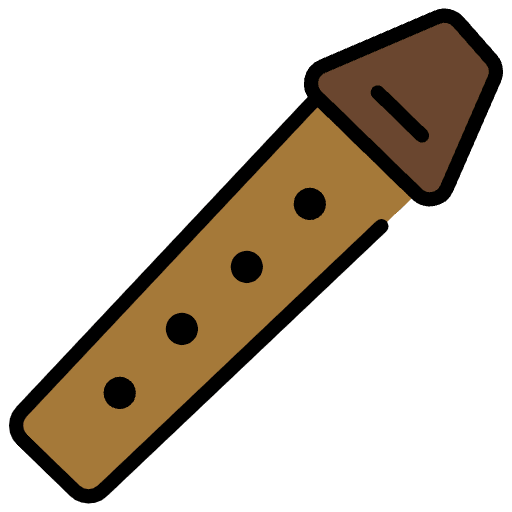Flute Element from OpenMoji Emoji Set