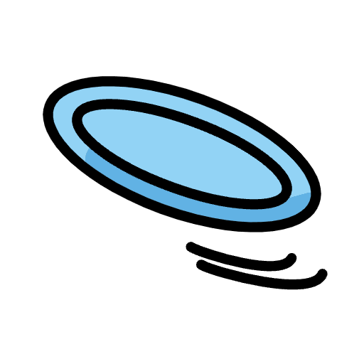 Flying Disc Emoji from OpenMoji Set