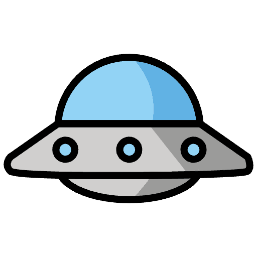 Flying Saucer Emoji from OpenMoji Set