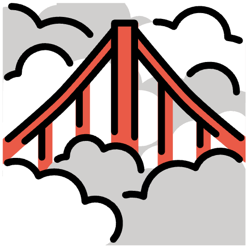 Foggy Element from OpenMoji Emoji Set