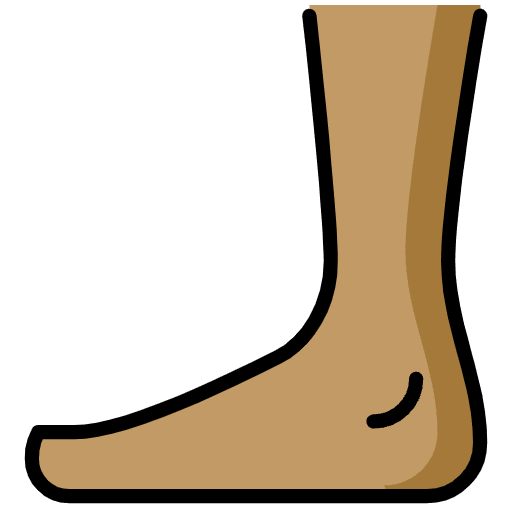 Foot Medium Skin Tone Emoji from OpenMoji Set