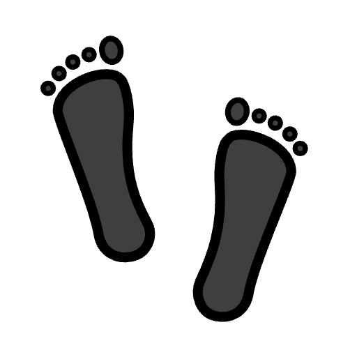 Footprints Emoji from OpenMoji Set