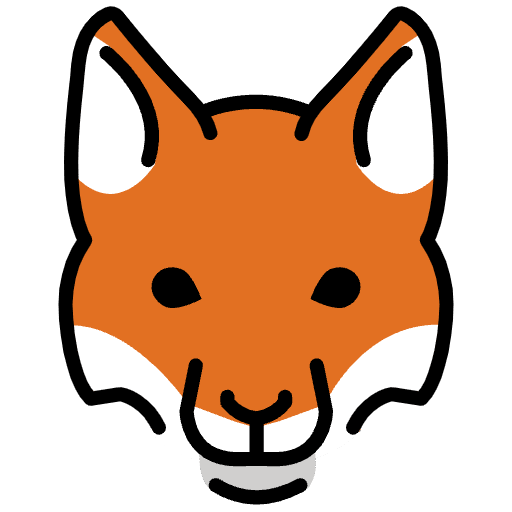 Fox Emoji from OpenMoji Emoji Set