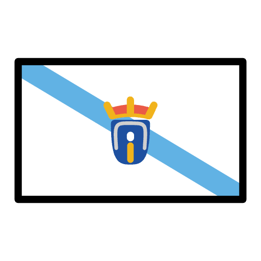 Galicia Flag Emoji from OpenMoji Emoji Set