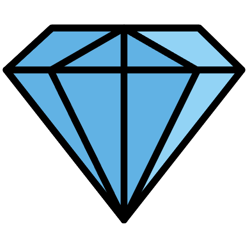 Gem Stone Element from OpenMoji Emoji Set