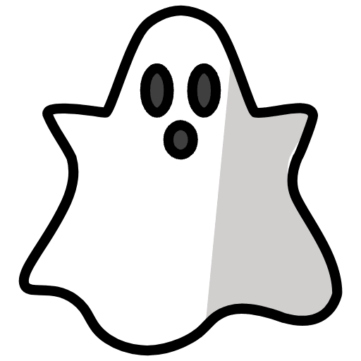 Ghost Emoji from OpenMoji Set