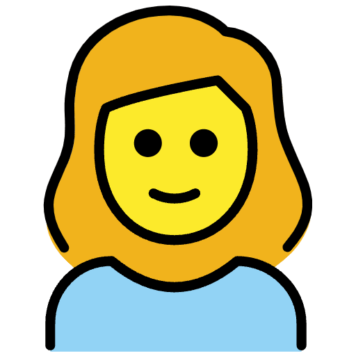 Girl Emoji from OpenMoji Emoji Set