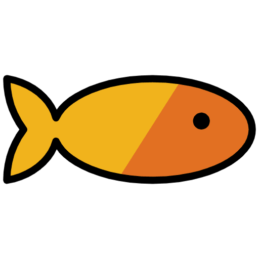 Goldfish Emoji from OpenMoji Emoji Set