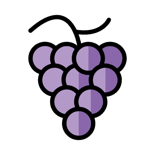 Grapes Emoji from OpenMoji Set