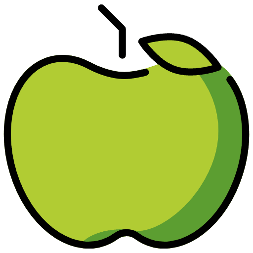 Green Apple Element from OpenMoji Emoji Set