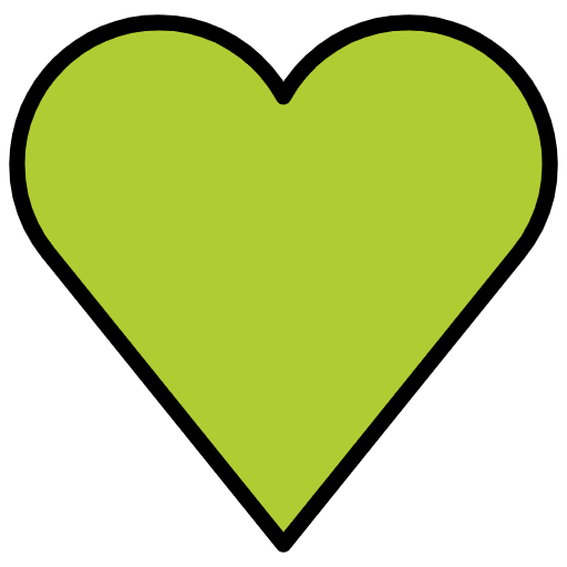 Green Heart Element from OpenMoji Emoji Set
