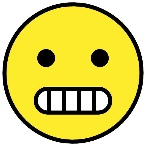 Grimacing Face Emoji from OpenMoji Emoji Set