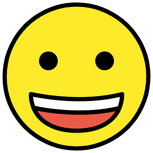 Grinning Face Emoji from OpenMoji Set