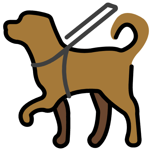 Guide Dog Element from OpenMoji Emoji Set