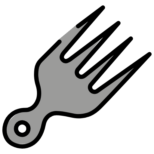 Hair Pick Emoji from OpenMoji Set