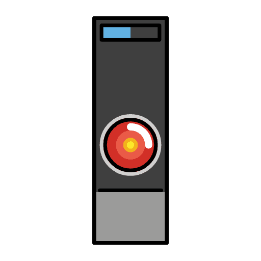 Hal 9000 Emoji from OpenMoji Emoji Set
