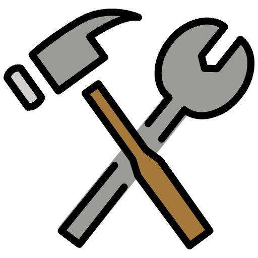 Hammer And Wrench Emoji from OpenMoji Emoji Set