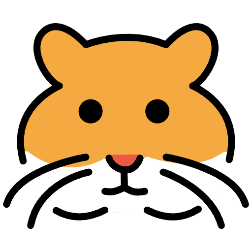 Hamster Element from OpenMoji Emoji Set