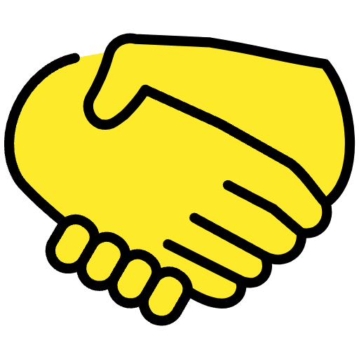Handshake Emoji from OpenMoji Set