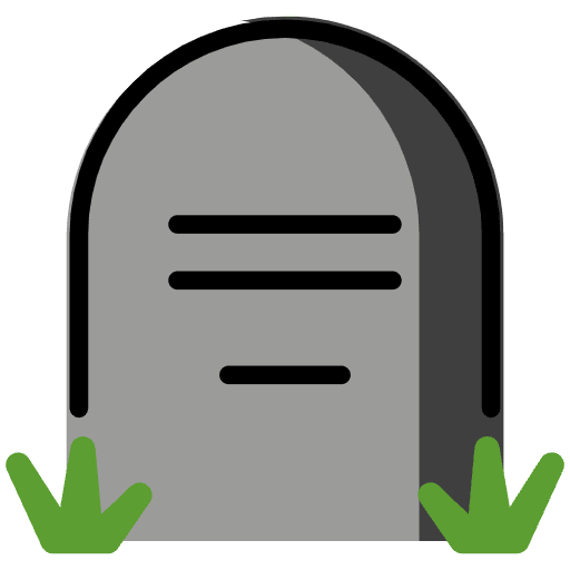 Headstone Emoji from OpenMoji Emoji Set