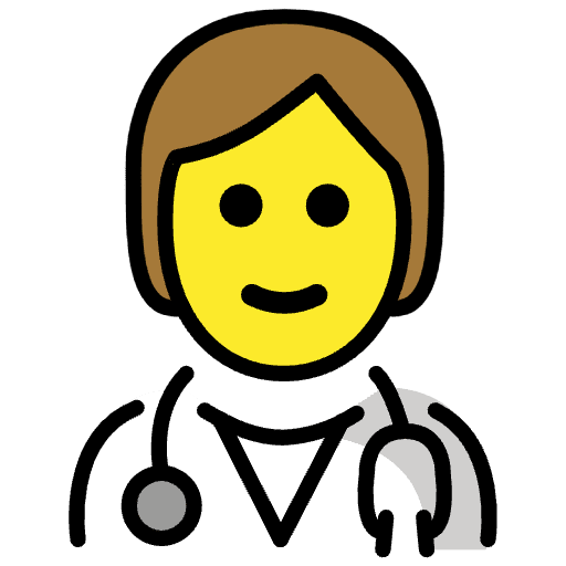 Health Worker Emoji from OpenMoji Set