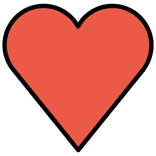 Heart Suit Emoji from OpenMoji Set