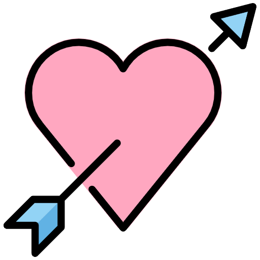 Heart With Arrow Emoji from OpenMoji Emoji Set