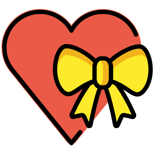 Heart With Ribbon Emoji from OpenMoji Set