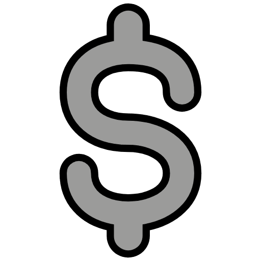 Heavy Dollar Sign Element from OpenMoji Emoji Set