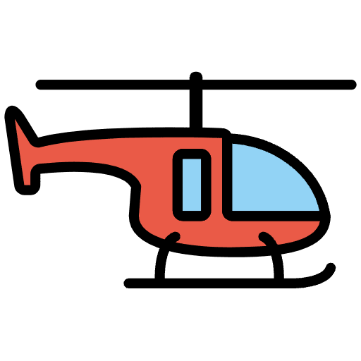 Helicopter Element from OpenMoji Emoji Set