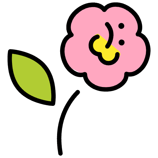 Hibiscus Emoji from OpenMoji Emoji Set