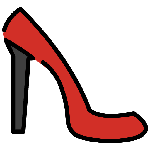 High Heeled Shoe Element from OpenMoji Emoji Set