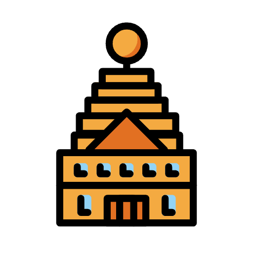 Hindu Temple Emoji from OpenMoji Emoji Set